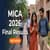 MICA Final Result 2026 Out; Check Merit List at mica.ac.in